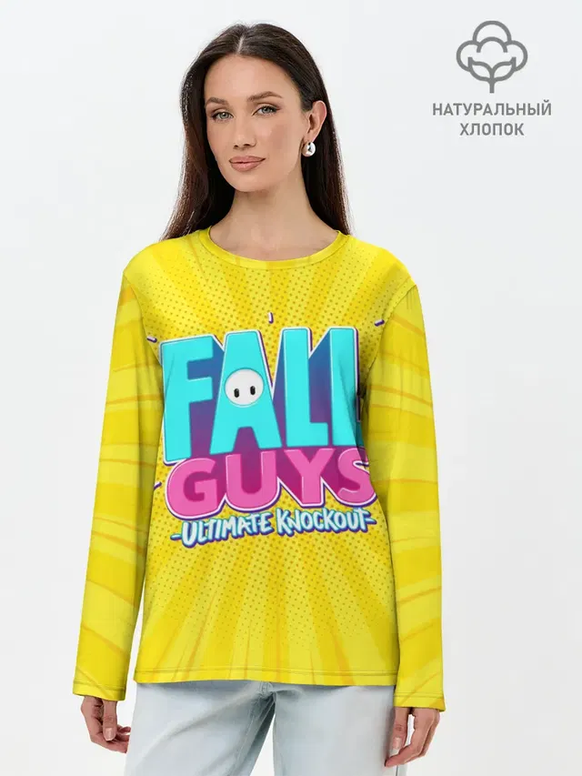 Лонгслив женский с принтом «Fall Guys»
