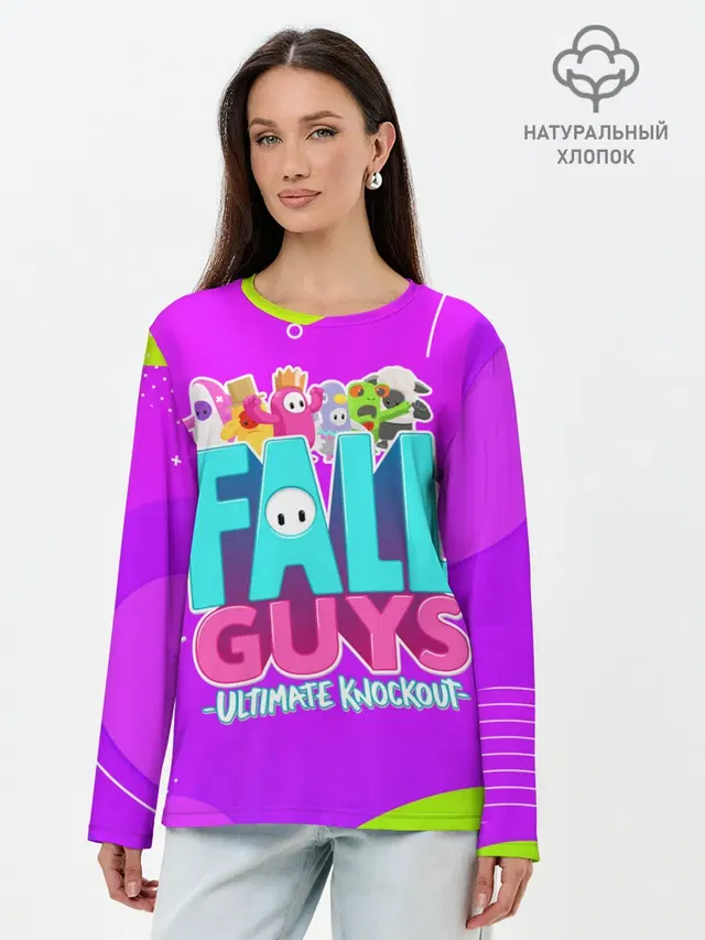 Лонгслив женский с принтом «Fall Guys»