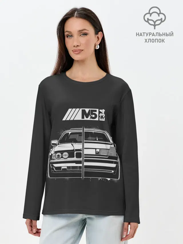 Лонгслив женский с принтом «BMW»