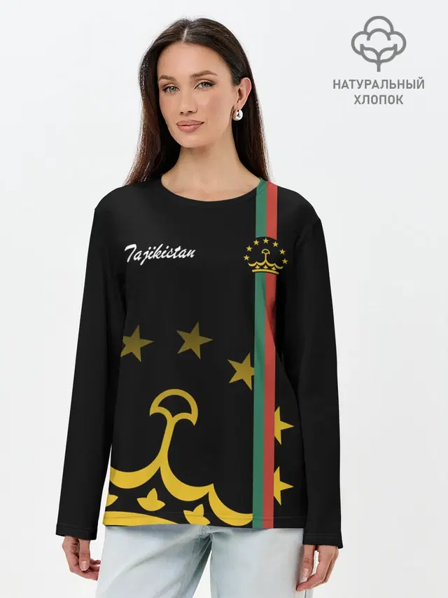 Лонгслив женский. Хлопок