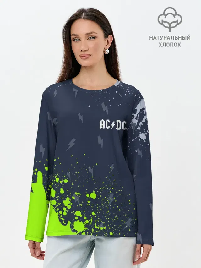 Лонгслив женский. Хлопок