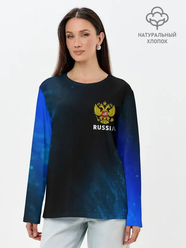 Лонгслив женский. Хлопок