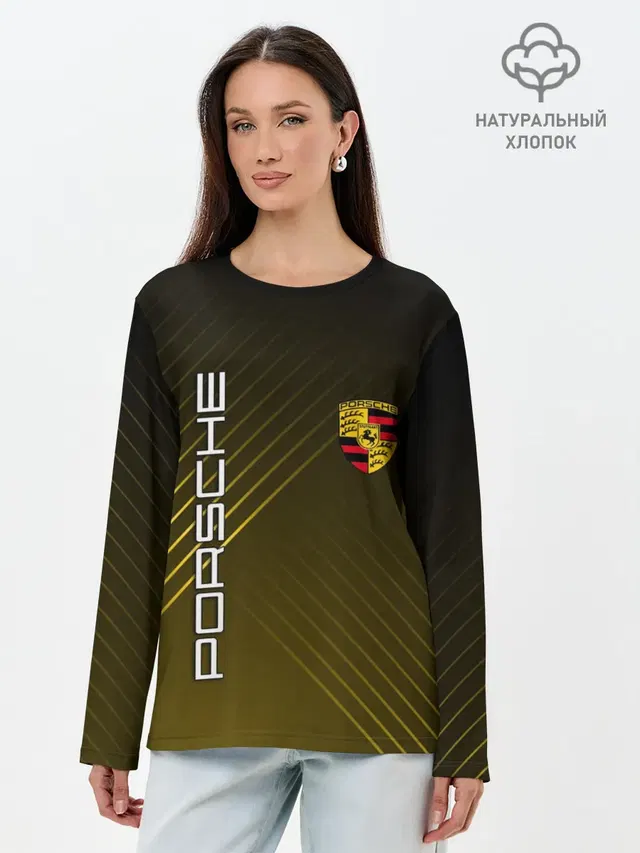 Лонгслив женский с принтом «Porsche»