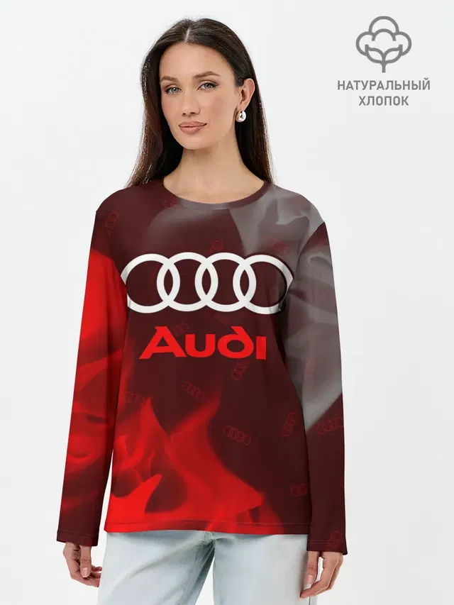 Лонгслив женский с принтом «Audi»