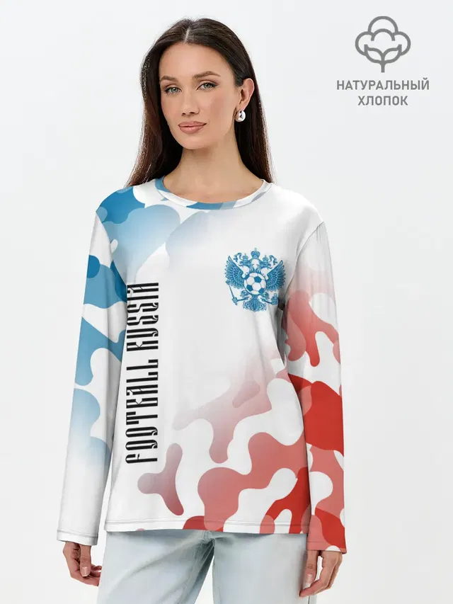 Лонгслив женский. Хлопок