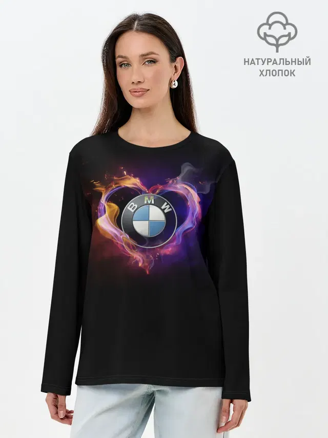Лонгслив женский с принтом «BMW»