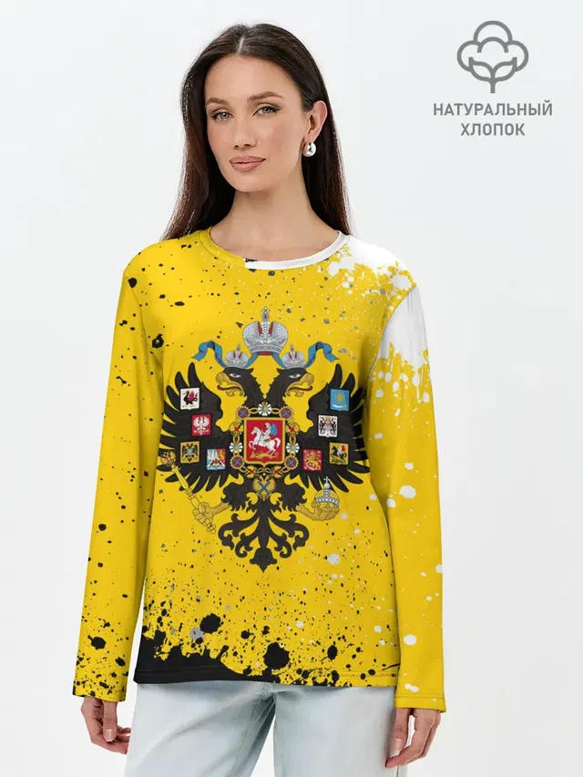 Лонгслив женский. Хлопок
