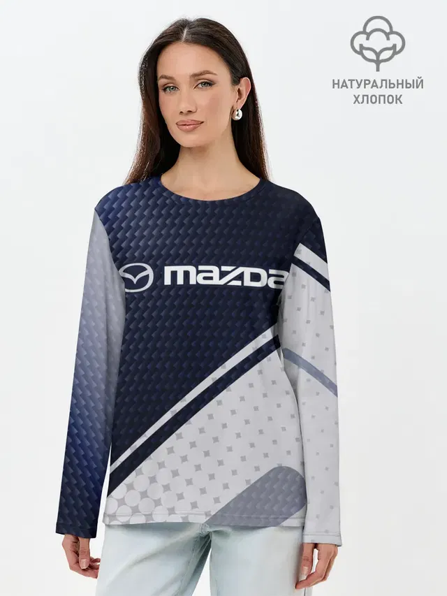 Лонгслив женский с принтом «Mazda»