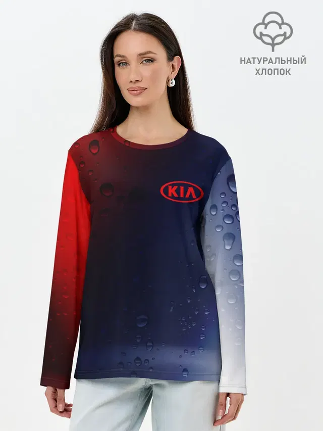 Лонгслив женский с принтом «KIA»