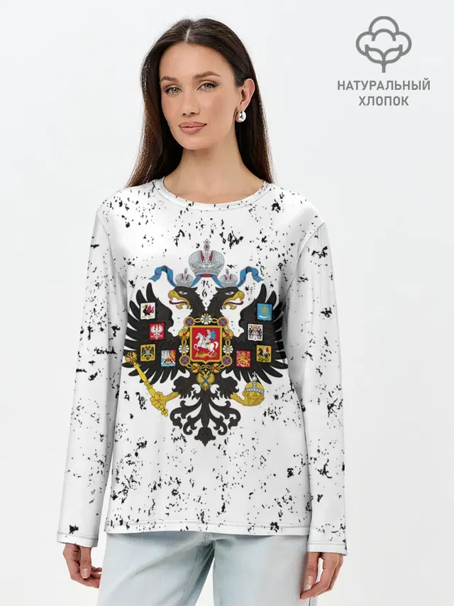 Лонгслив женский. Хлопок