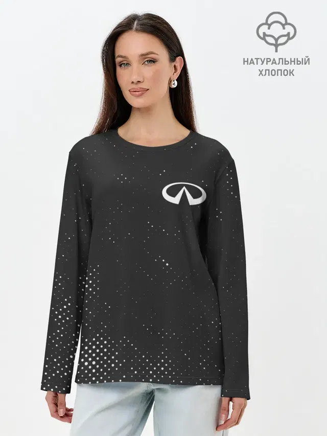 Лонгслив женский. Хлопок