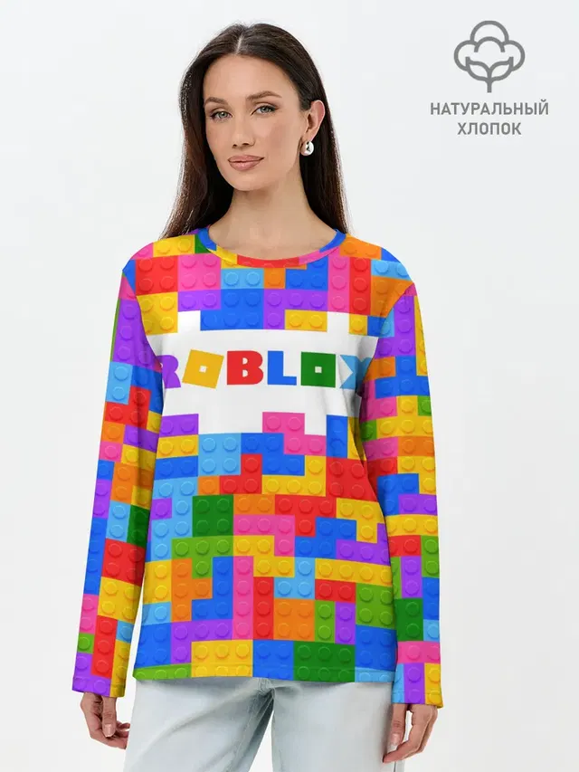 Лонгслив женский. Хлопок