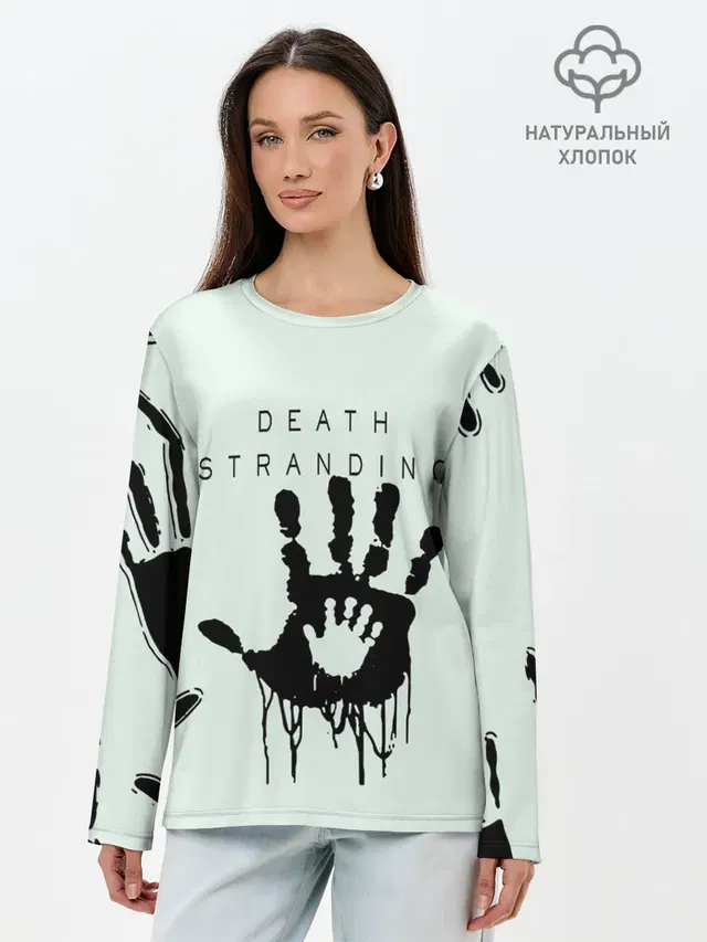 Лонгслив женский с принтом «Handprint»