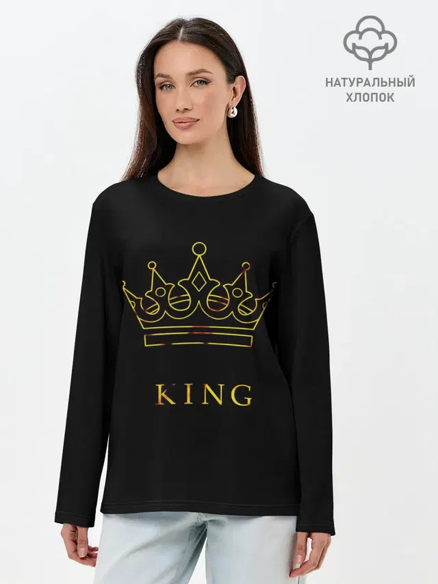 Лонгслив женский. Хлопок
