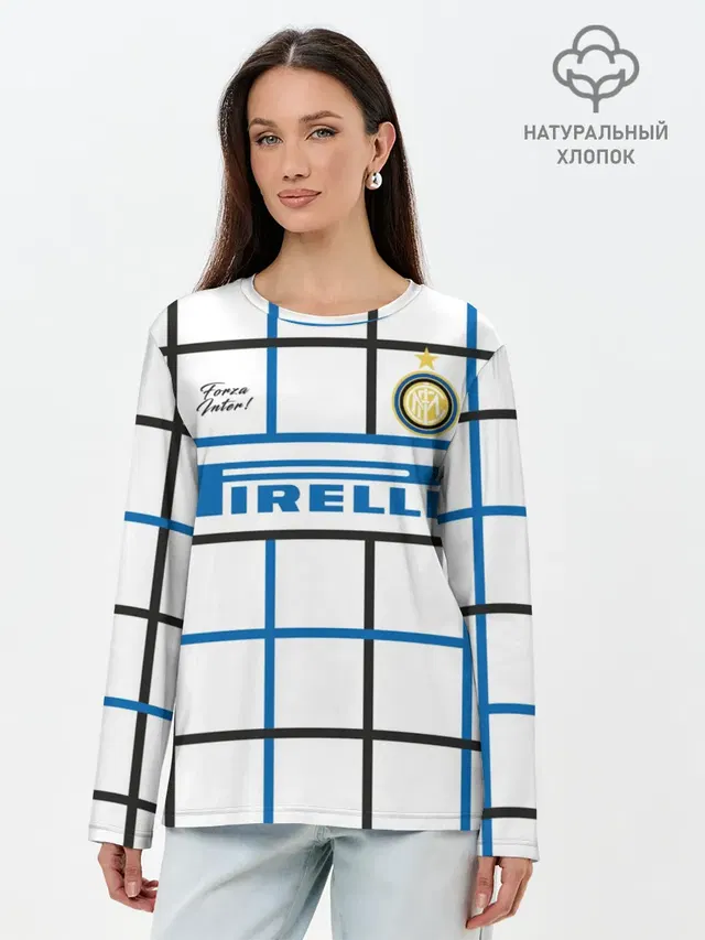 Лонгслив женский с принтом «Интер — INTER выездная 20/21»