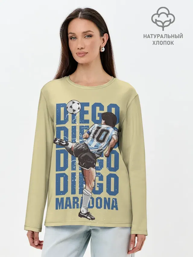 Лонгслив женский. Хлопок
