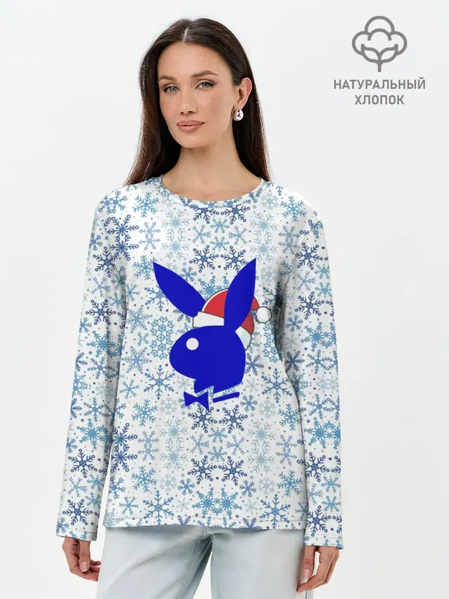 Лонгслив женский. Хлопок