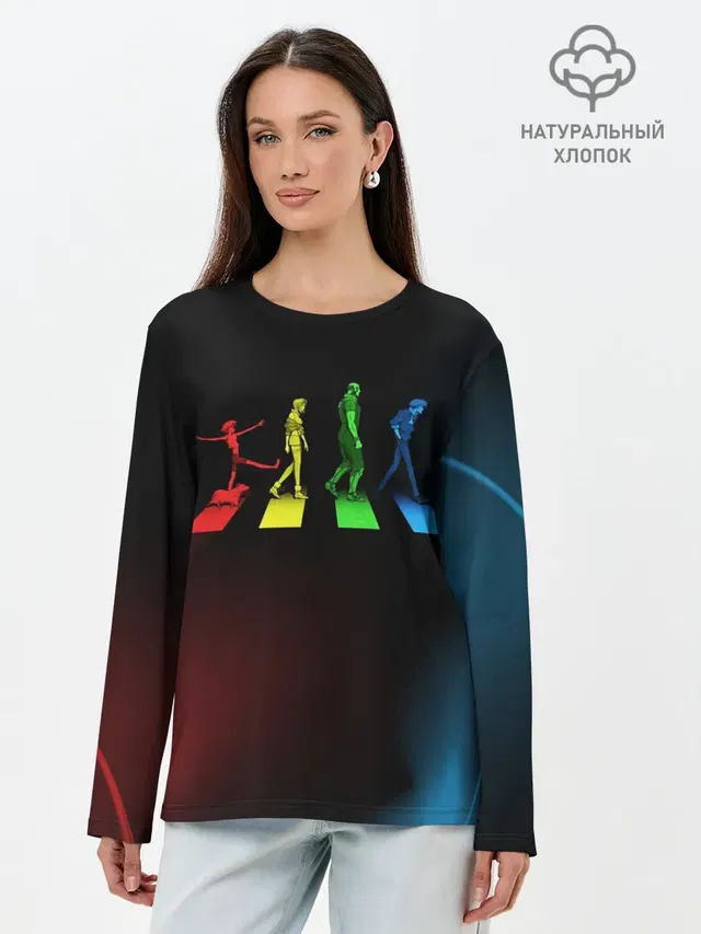 Лонгслив женский с принтом «Cowboy Bebop — Gog»