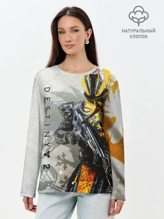 Лонгслив женский с принтом «Destiny — DESTINY, WARLOCK»