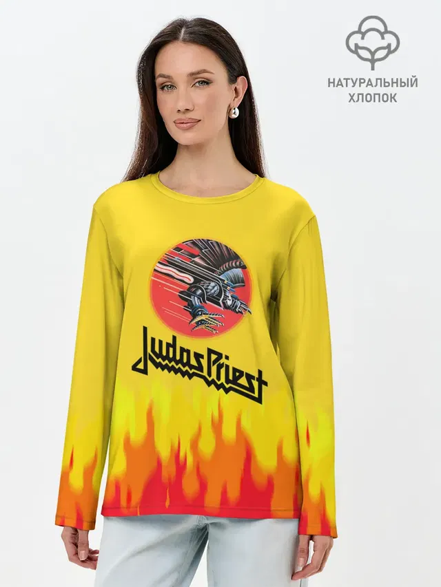 Лонгслив женский. Хлопок
