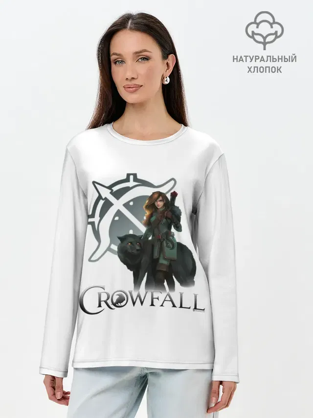 Лонгслив женский с принтом «Crowfall Ranger»