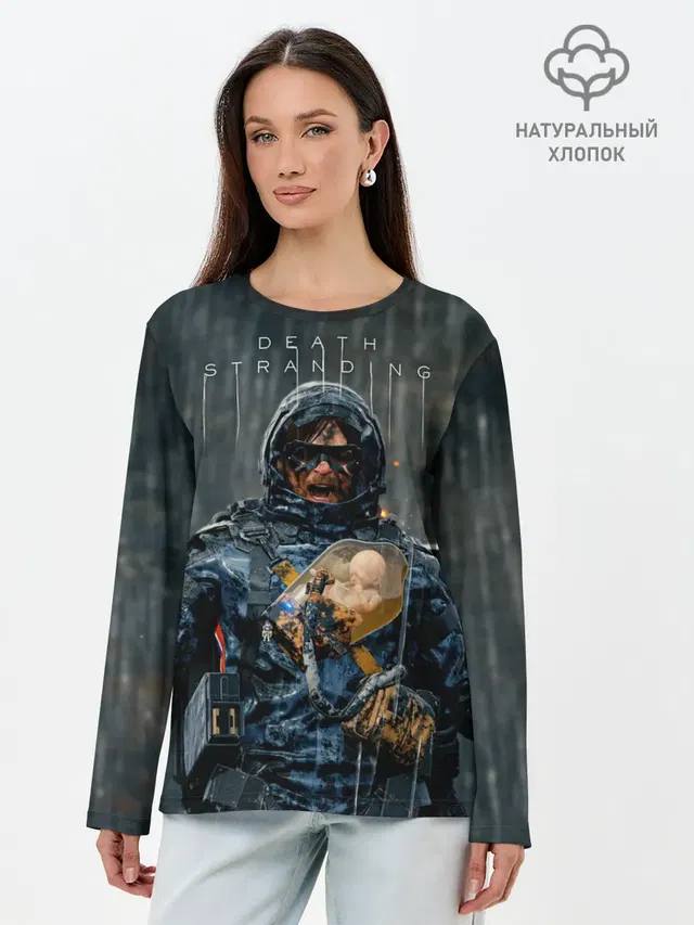 Лонгслив женский с принтом «Norman Reedus — Сэм»
