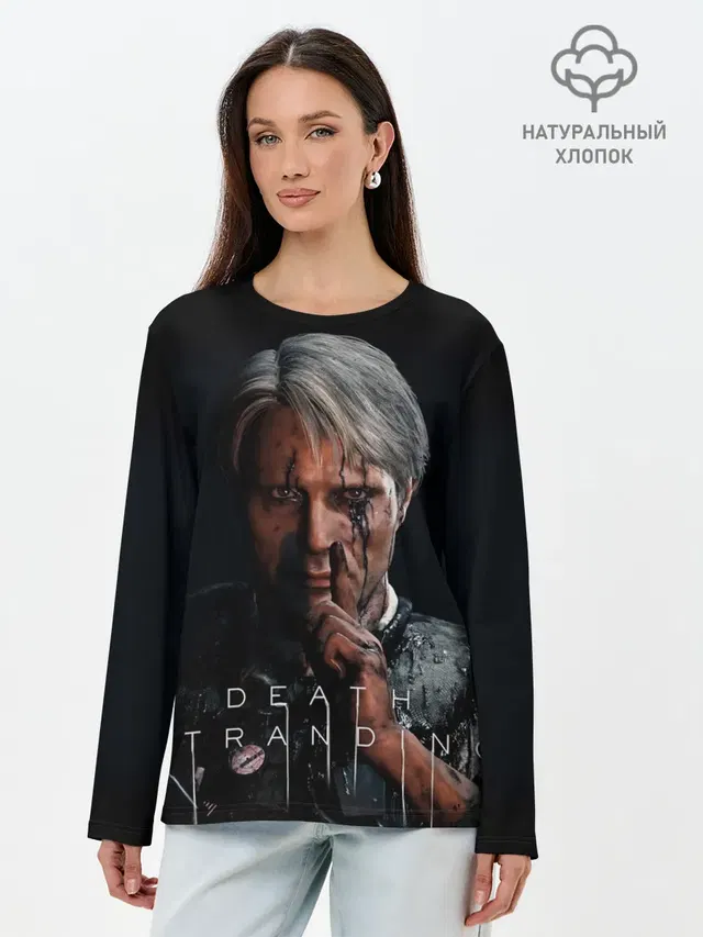 Лонгслив женский. Хлопок