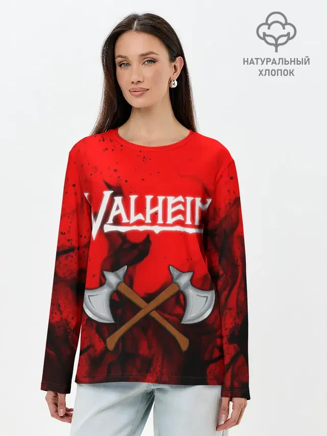 Лонгслив женский с принтом «Valheim»