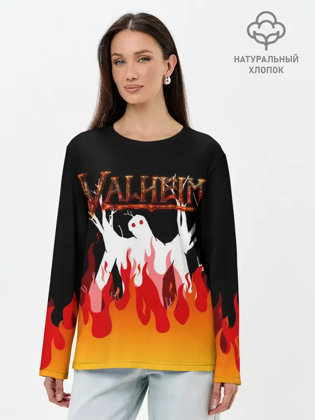Лонгслив женский с принтом «Valheim»