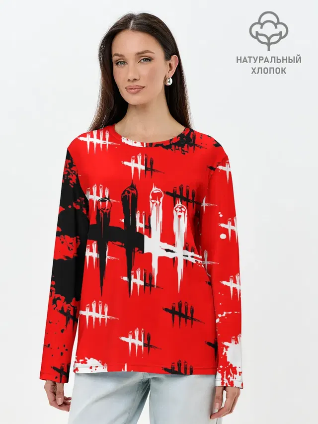 Лонгслив женский с принтом «Tally marks»