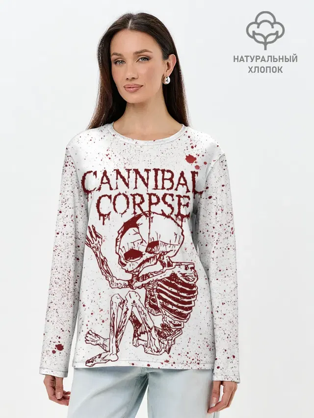 Лонгслив женский с принтом «Cannibal Corpse»