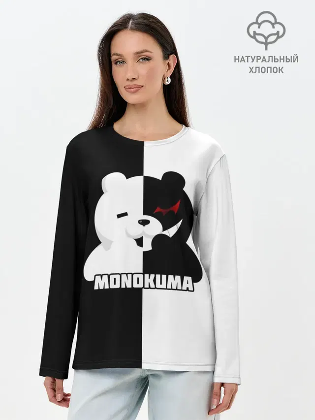 Лонгслив женский. Хлопок