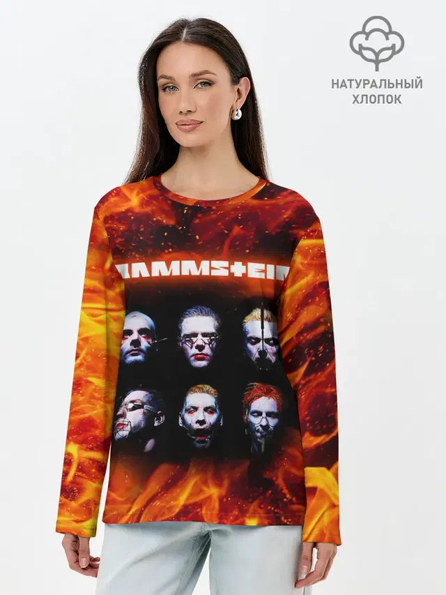 Лонгслив женский с принтом «Rammstein»