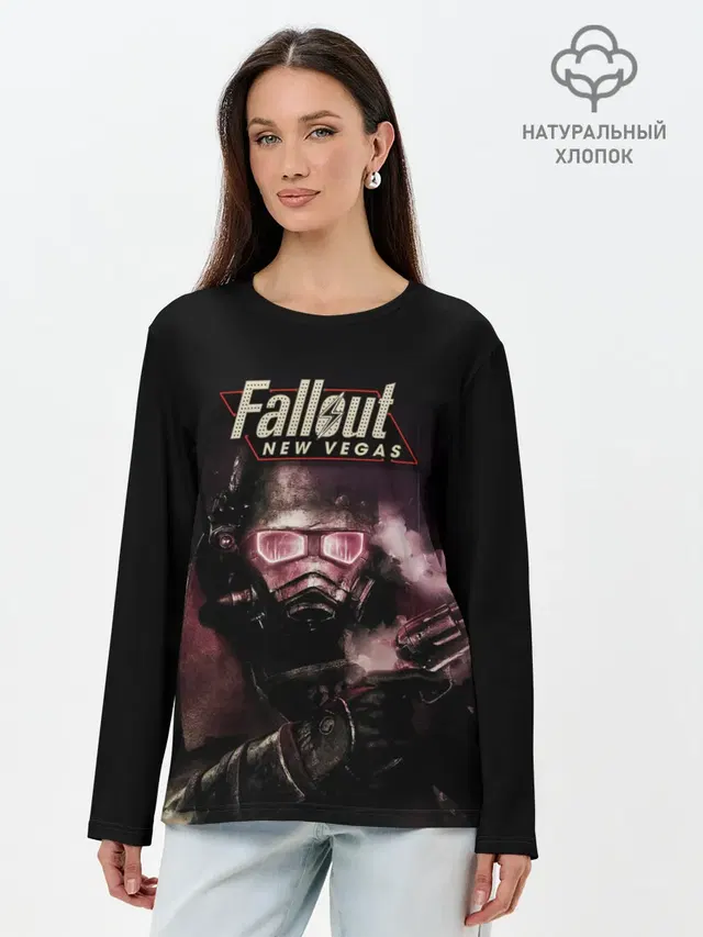 Лонгслив женский с принтом «Fallout — Фаллаут Нью Вегас»