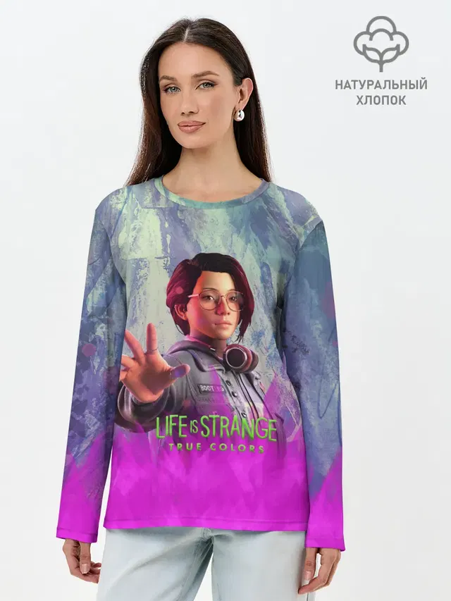 Лонгслив женский с принтом «Alex Chen — Life is Strange True Colors»