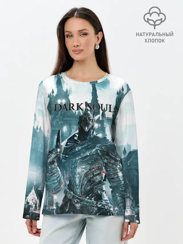 Лонгслив женский. Хлопок