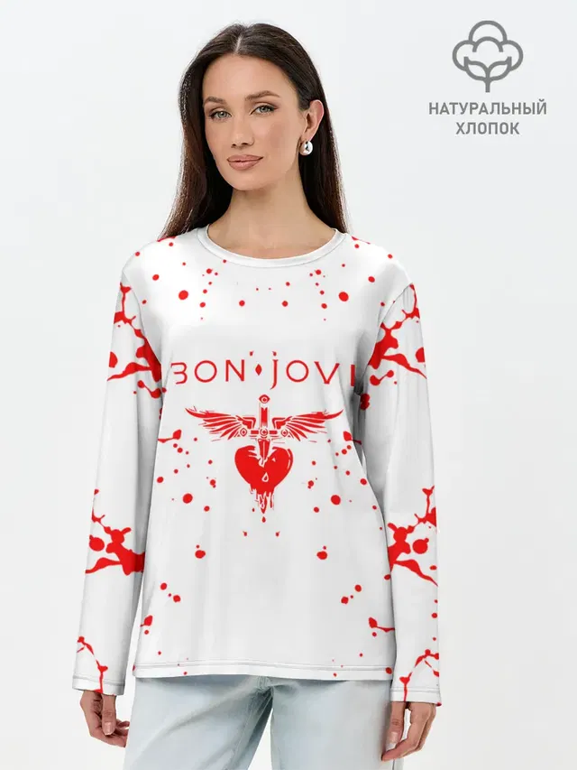 Лонгслив женский. Хлопок