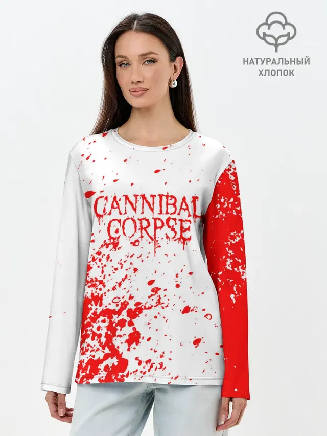 Лонгслив женский с принтом «Cannibal Corpse»