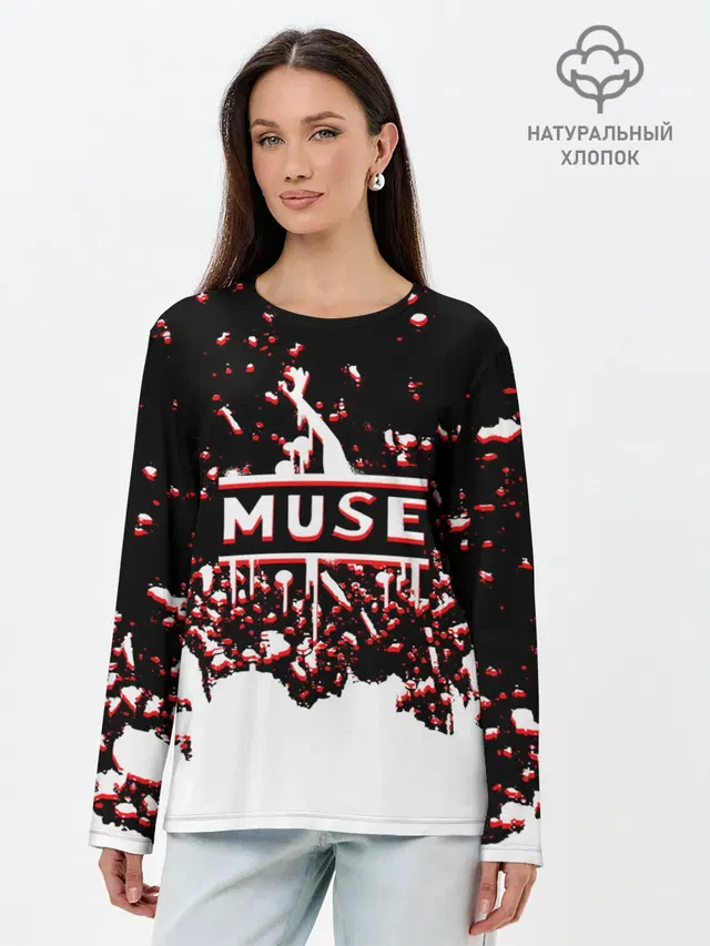 Лонгслив женский с принтом «Muse»