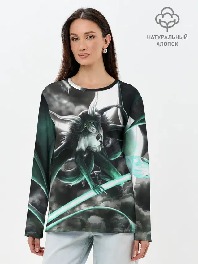 Лонгслив женский с принтом «Bleach — Ulquiorra Schiffer Bleach»