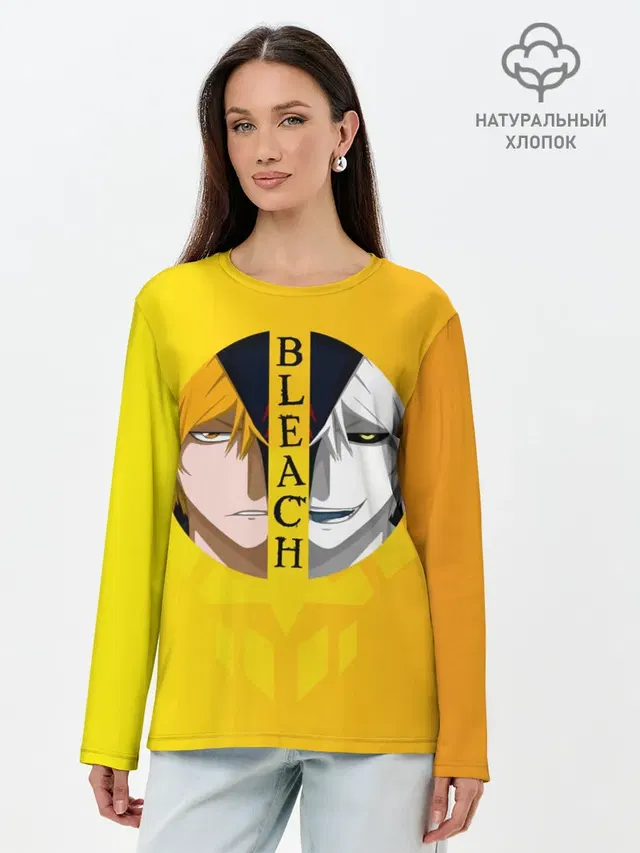 Лонгслив женский. Хлопок