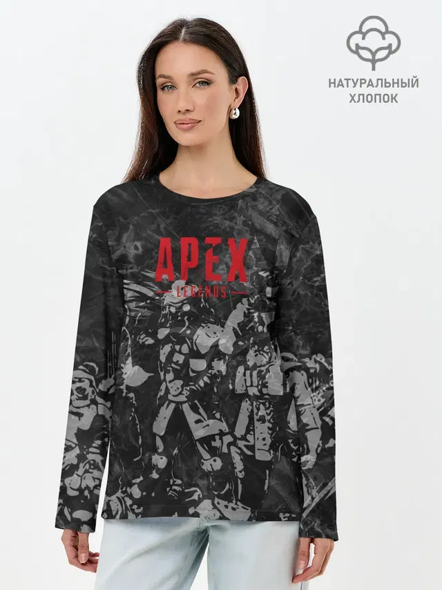 Лонгслив женский. Хлопок