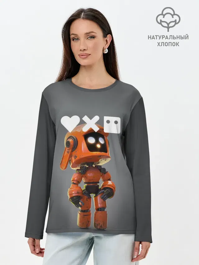 Лонгслив женский с принтом «Love Death and Robots — K-VRC»