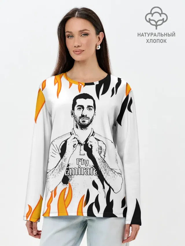 Лонгслив женский. Хлопок