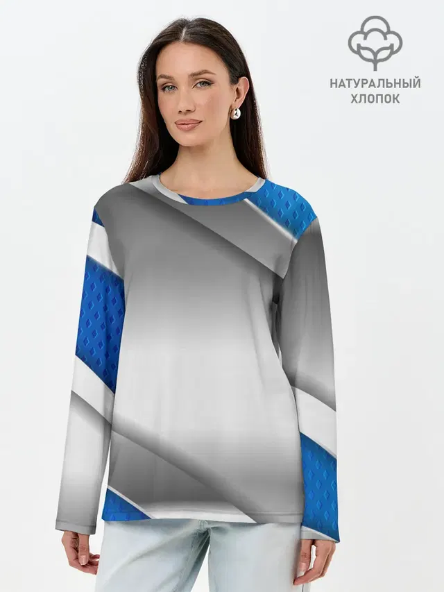 3D СЕРЕБРО BLUE LINES
