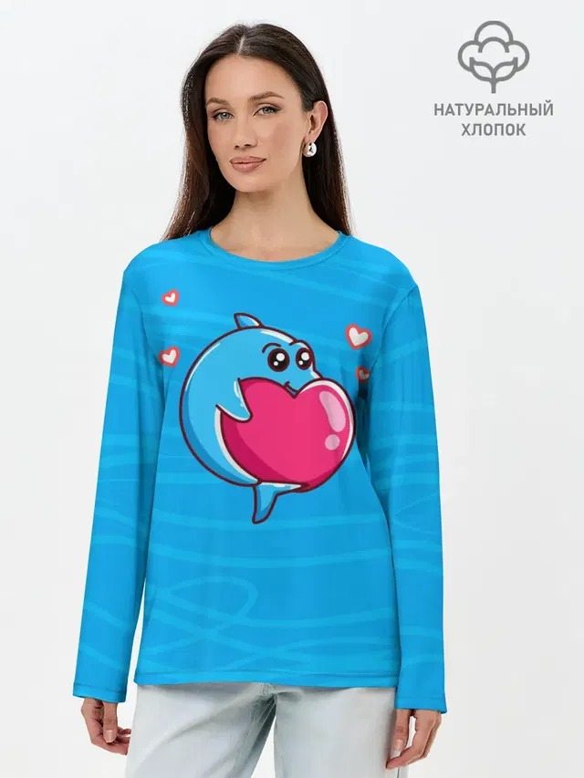 Дельфин с сердечком
