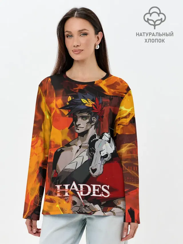 Лонгслив женский с принтом «Hades»