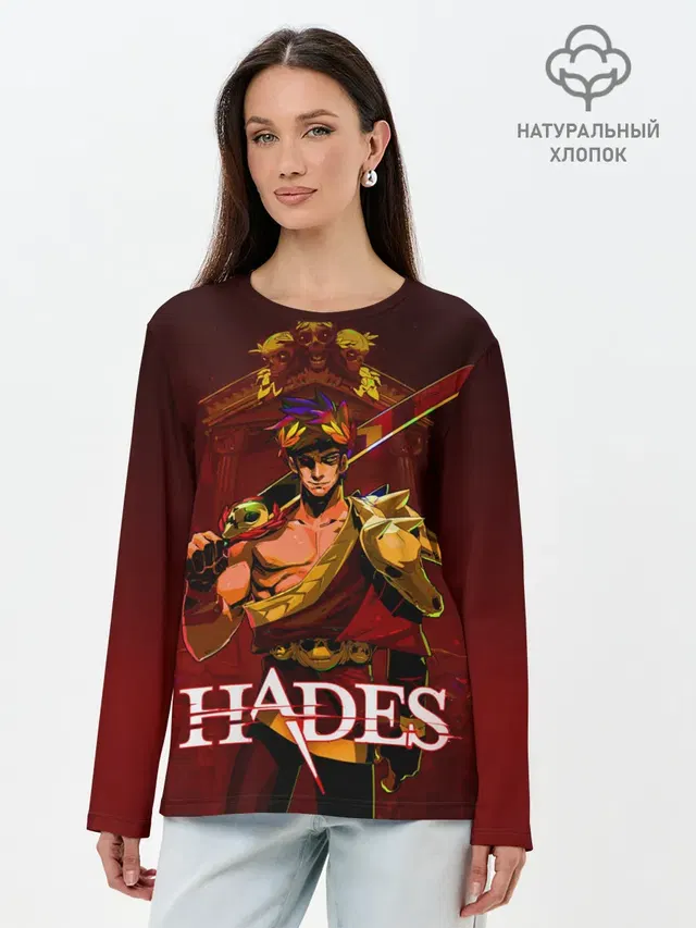 Лонгслив женский с принтом «Zagreus Hades»