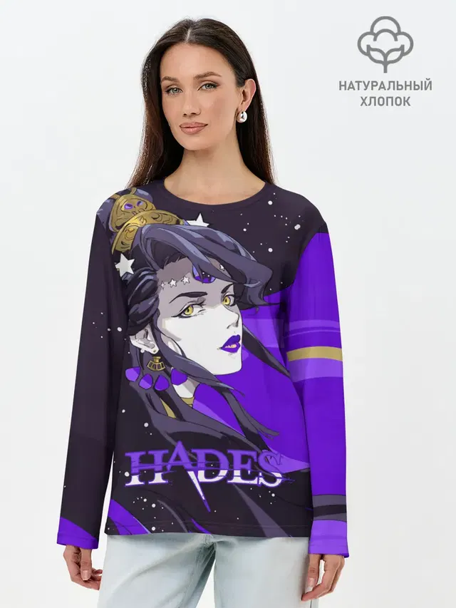 Лонгслив женский с принтом «Hades Nyx»