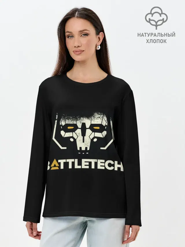Лонгслив женский с принтом «BattleTech»